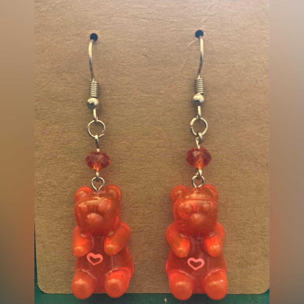 Gummy Bear Resin Earrings - Hand Made